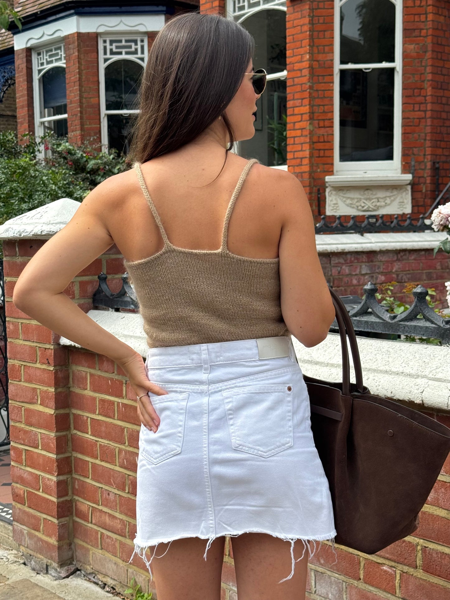 Yarra Wool Mohair Strap Top Knitting Pattern for Women