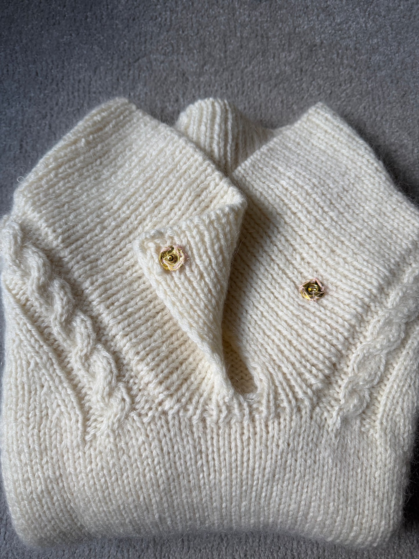 Fold-over Collar Pilates Jumper Knitting Pattern