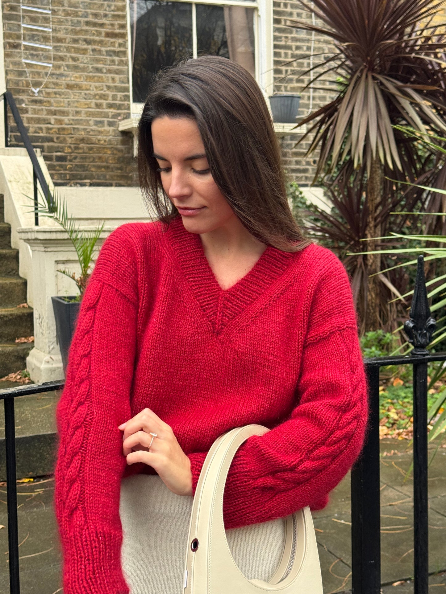 Christmas Cable Jumper Knitting Pattern