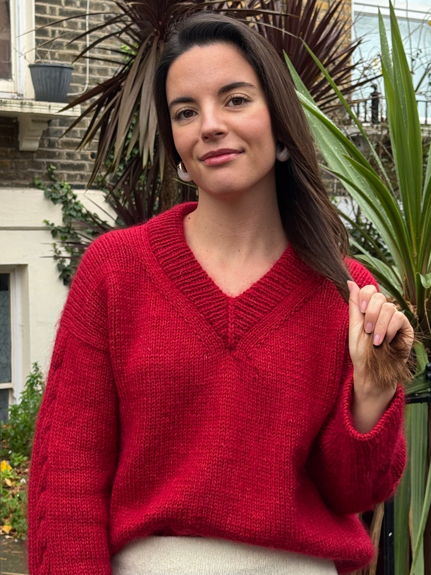 Christmas Cable Jumper Knitting Pattern