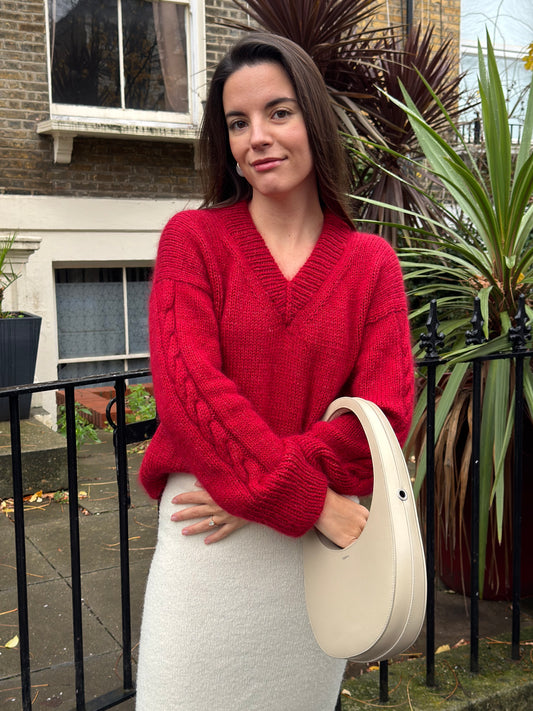 Christmas Cable Jumper Knitting Pattern