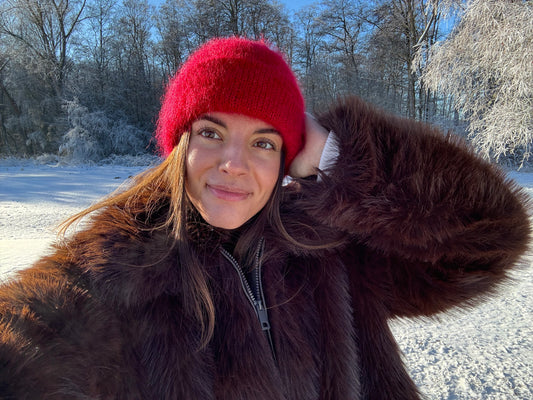 Mohair Hat Knitting Pattern