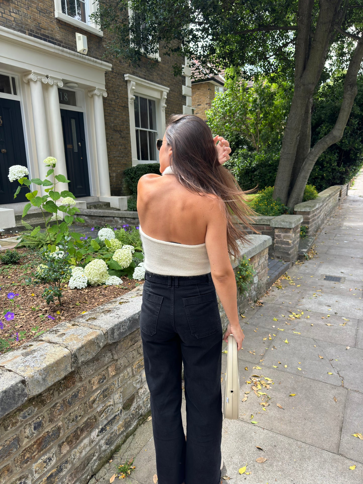 Halterneck Wool Blend Top Knitting Pattern with Video Tutorials