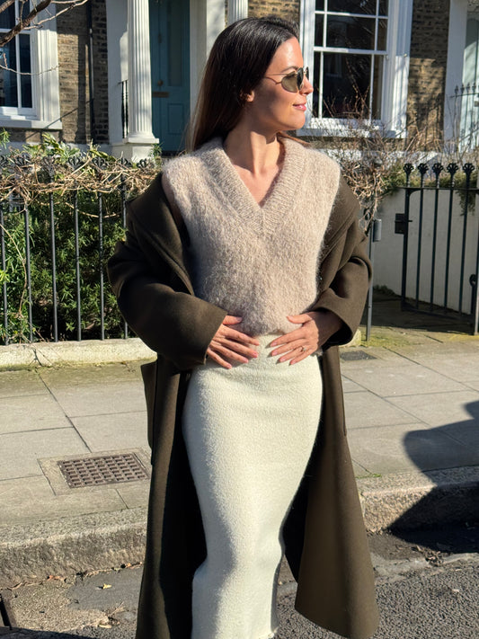 Oversized Cloud Top Vest Knitting Pattern for Women