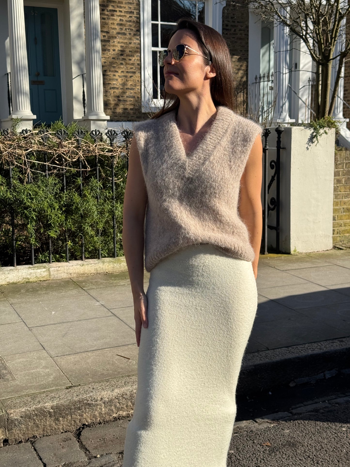 Oversized Cloud Top Vest Knitting Pattern for Women