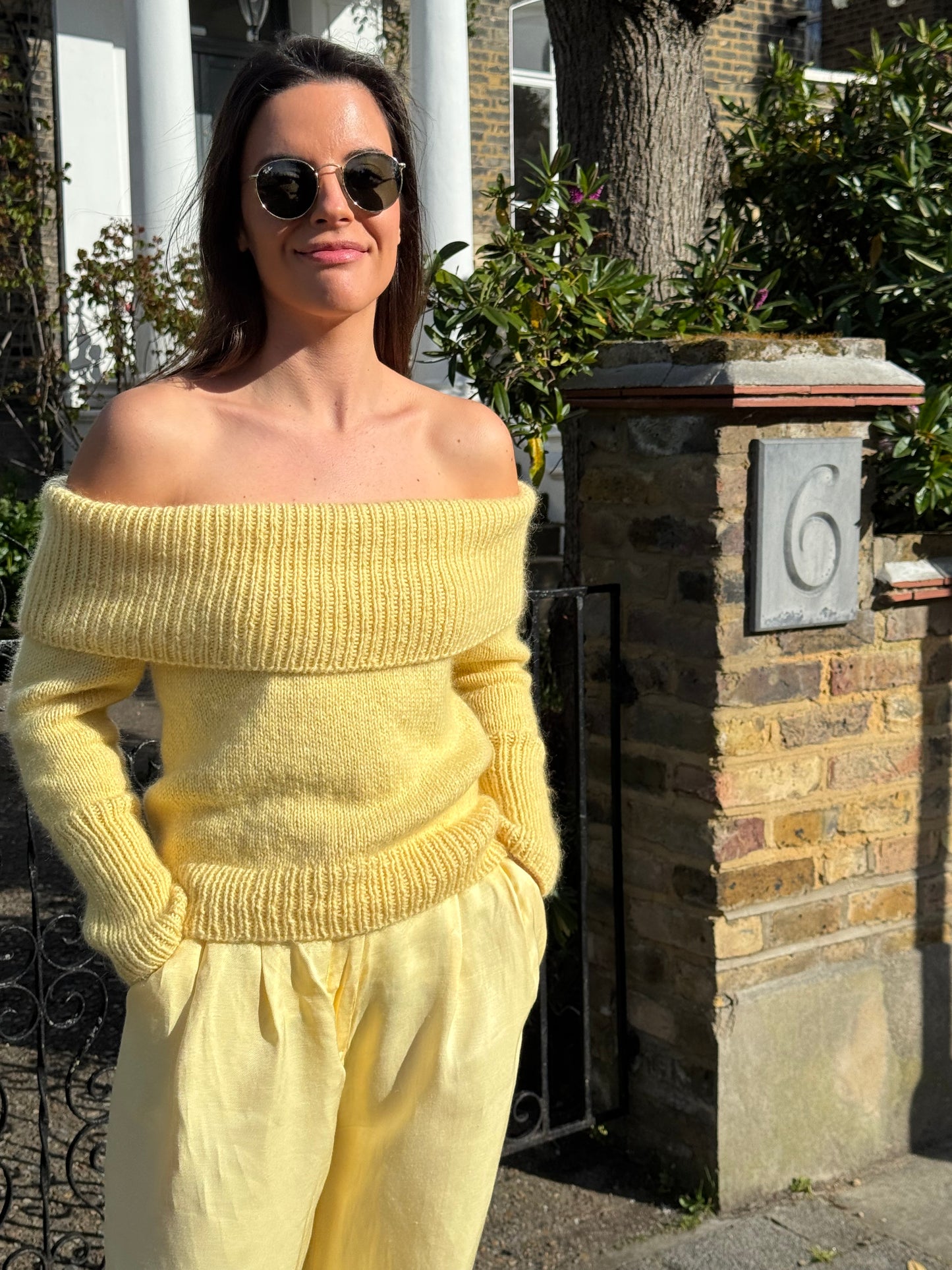 Off-Shoulder Jumper Knitting Pattern for Women
